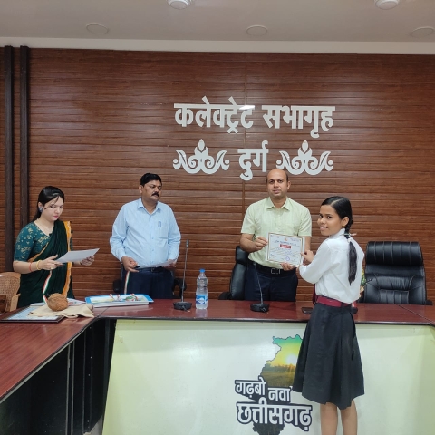 PSY Meritorious honor Durg Collectorate
